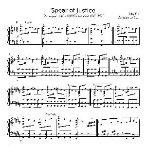 Spear of Justice 钢琴谱
