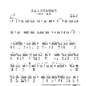 这是太阳升起的地方_歌谱投稿_词曲:柏峰 戴希龙