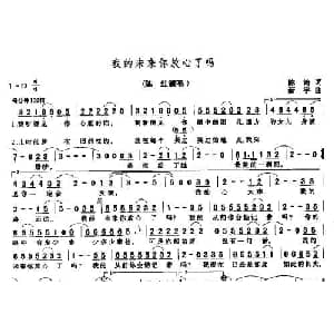 我的未来你放心了吗_通俗唱法乐谱_词曲:陈涛 新宇