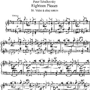 柴可夫斯基18首钢琴小品Op.72 钢琴谱 俄 彼得 伊利奇 柴可夫斯基