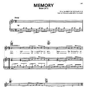 Memory_外国歌谱_词曲:TREVOR NUNN after T.S.ELIOT ANDREW LLOYD WEBBER