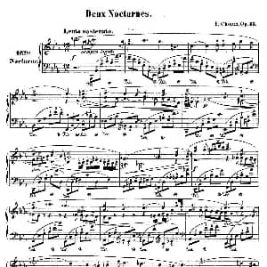 Deux Nocturnes Op.55 钢琴谱 肖邦 chopin