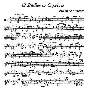 小提琴谱 | 42首练习曲或隨想曲之38 克莱采尔