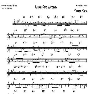 萨克斯谱 | Line Foe Lyons Stan Getz
