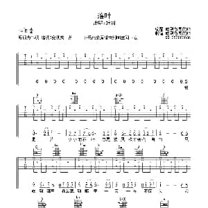 落叶 吉他谱 张羽