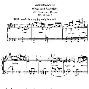 Woodland Sketches Op.51 钢琴谱 爱德华 亚力山大 麦克道威尔