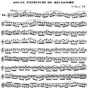 萨克斯谱 | H Klose练习曲 douze exercices de mecanisme—11 H Klose