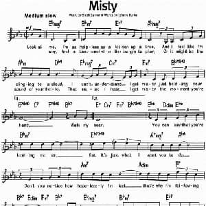 蓝调音乐:Misty_外国歌谱