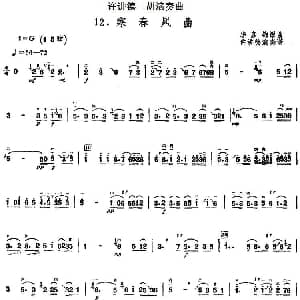 二胡谱 | 许讲德二胡演奏曲 12.寒春风曲 华彦钧