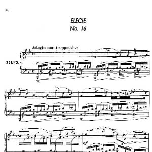 24 Characteristic Pieces Op.36 钢琴谱 安东 斯捷潘诺维奇 阿连斯基