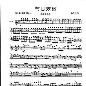 节日欢歌_歌谱投稿_词曲: 杨会林