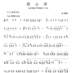 葫芦丝谱 | 微山湖 吕其明曲 行云流水制谱