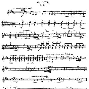 小提琴谱 | Suite of Spanish Folksongs: 6 JOTA 法利亚