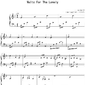 Waltz For The Lonely 钢琴谱 乔治 温斯顿