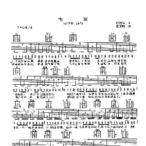 吻别 吉他谱 张学友 何启弘 殷文琦