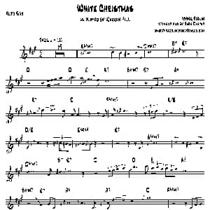 萨克斯谱 | White Christmas 中音萨克斯