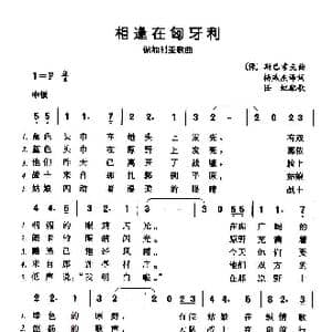 相逢在匈牙利_歌谱投稿