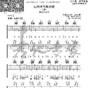 白月光与朱砂痣 原版吉他谱_歌曲简谱
