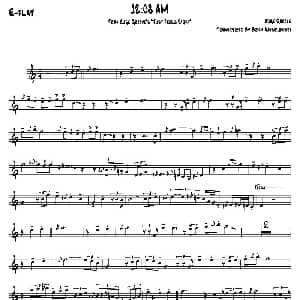 萨克斯谱 | 12:08 AM 降E大调