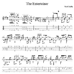 The Entertainer 吉他谱 斯科特 乔伊琳