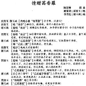 粤曲 情赠茜香羅 罗家宝 李丹红 陈冠卿撰词 陈冠卿撰曲