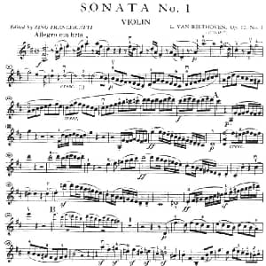 小提琴谱 | SONATA No.1