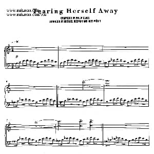 电影 时时刻刻 配乐 8. 放纵自我 Tearing Herself Away 钢琴谱 菲利普 格拉斯 Philip Glass