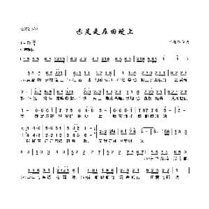 赤足走在田埂上_歌曲简谱_词曲:叶佳修 叶佳修
