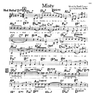 Misty_外国歌谱