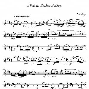 萨克斯谱 | 四十八首旋律练习曲之二十九