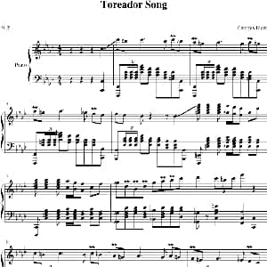 Toreador Song 钢琴谱