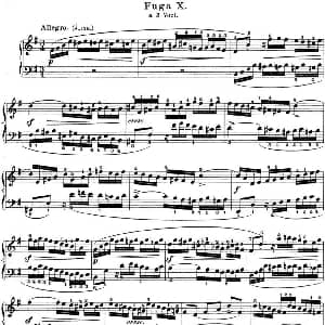 巴赫 平均律钢琴曲集 第一卷 之赋格曲 钢琴谱 巴赫