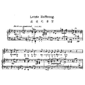 最后的希望_外国歌谱