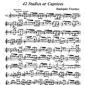 小提琴谱 | 42首练习曲或隨想曲之42 克莱采尔