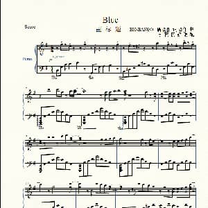 BLUE 钢琴谱 G Dragon G Dragon