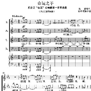 命运之手_外国歌谱