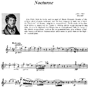 小提琴谱 | Nocturne 约翰 菲尔德作曲版 约翰 菲尔德