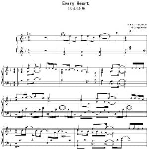 Every Heart 钢琴谱 Minna no Kimochi作曲 magicwaltz修改
