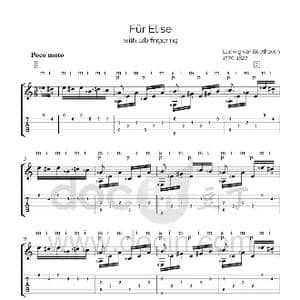 致爱丽丝_歌谱投稿_词曲: 贝多芬