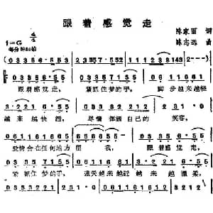苏芮演唱金曲 跟着感觉走_通俗唱法乐谱_词曲:陈家丽 陈志远