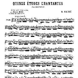 萨克斯谱 | Klose Etudes Chantantes Pour Saxophone 练习曲之十五