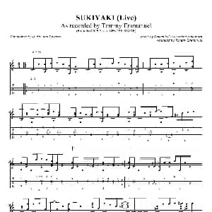 tommy emmanuel sukiyaki 吉他谱