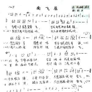 南飞雁_歌谱投稿