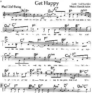 Get Happy 钢琴谱