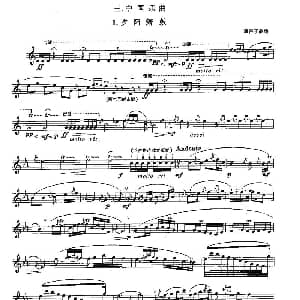 长笛曲谱 | 长笛八级考级曲谱 第三部分