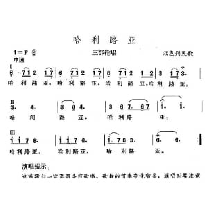 哈利路亚_外国歌谱