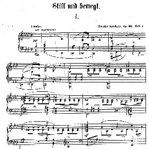 Clavierstucke "Still und Bewegt" Op.24 钢琴谱 德 狄奥多•柯希纳