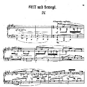 Clavierstucke "Still und Bewegt" Op.24 钢琴谱 德 狄奥多•柯希纳