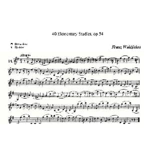 小提琴谱 | 40首小提琴初级技巧练习曲之14 弗朗茨 沃尔法特