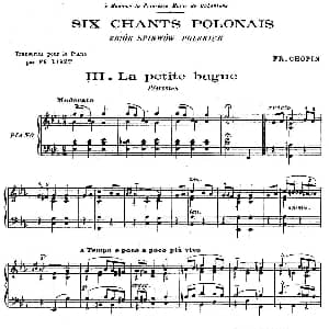 6 Chants Polonais S.480 钢琴谱 弗兰茨 李斯特